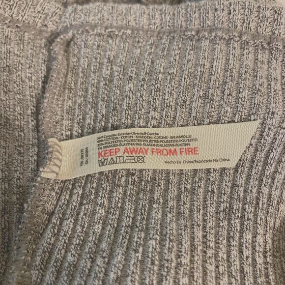 FREE PEOPLE Intimately Most Wanted Racerback Button Down Tank Grey Womens Large - Picture 10 of 12